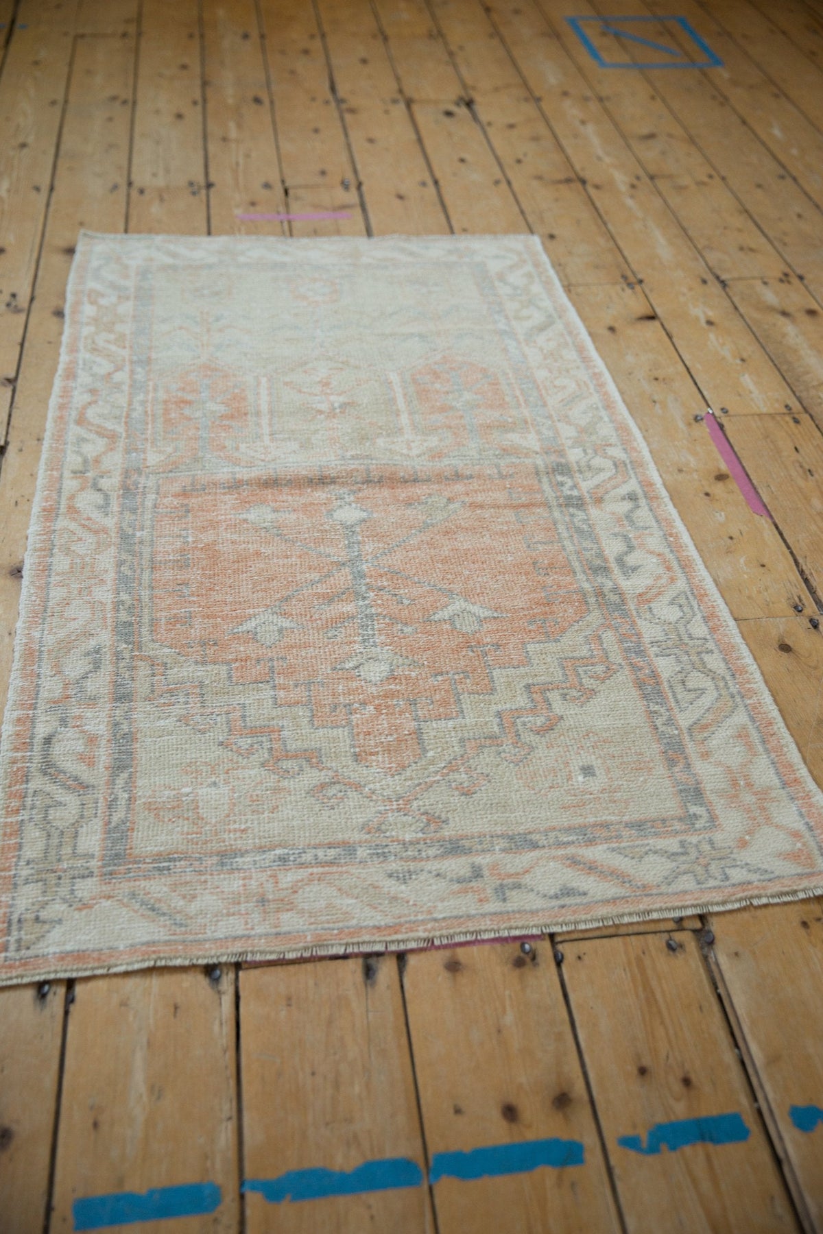 2.5x5 Vintage Distressed Oushak Rug Runner