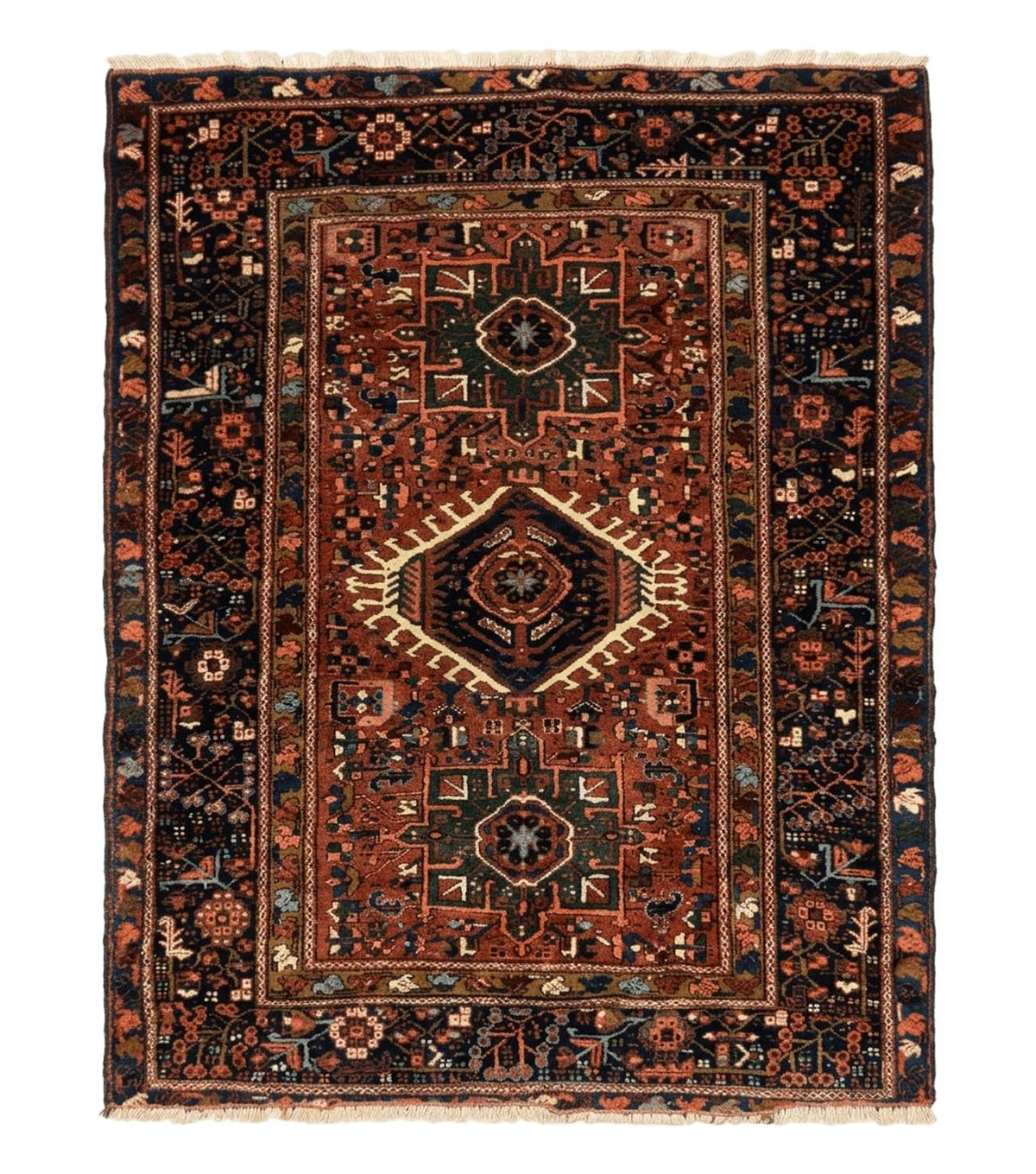 Antique Persian Karajeh Heriz Rug 5x6 - Jewel Rugs