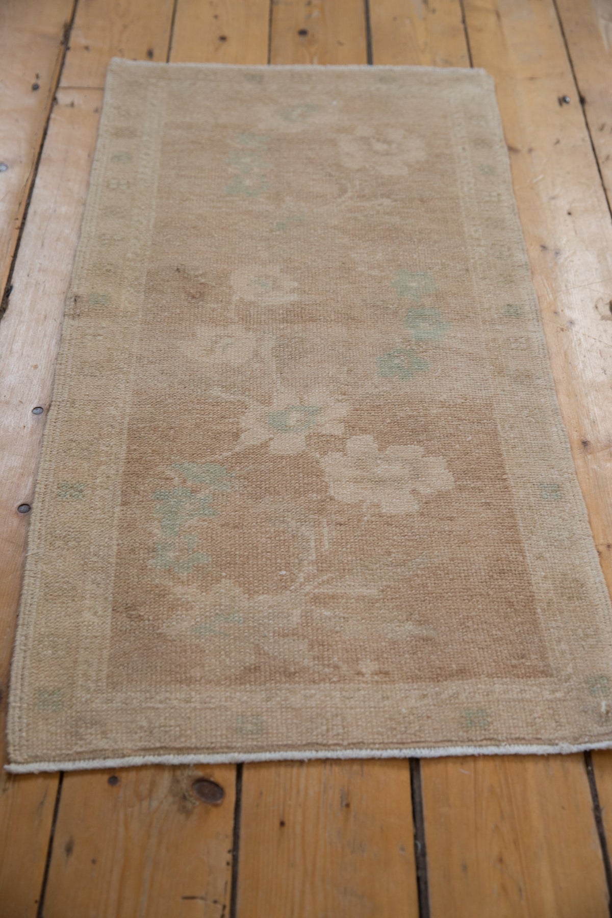 1.5x3.5 Vintage Distressed Oushak Rug Mat Runner