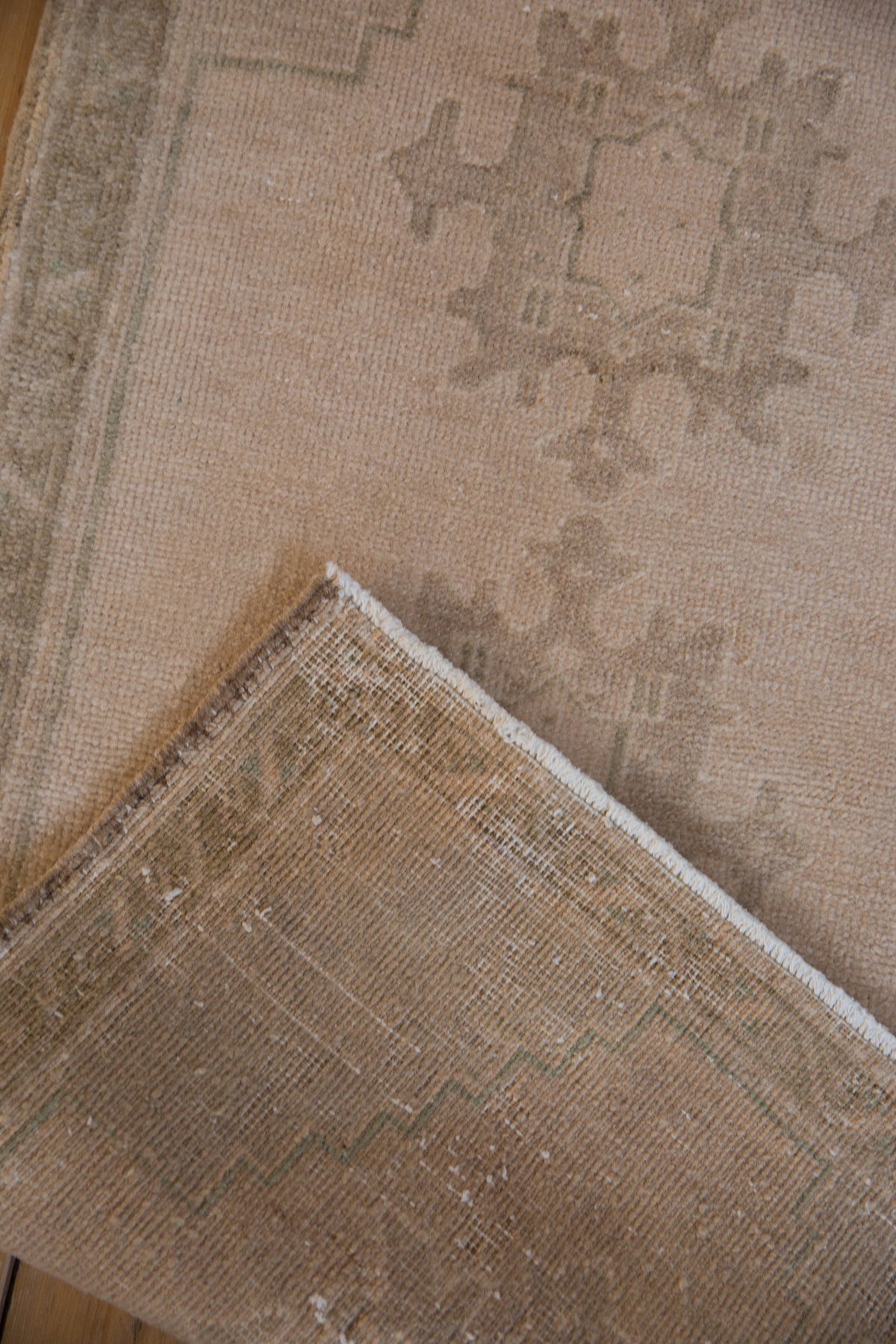 1.5x3.5 Vintage Distressed Oushak Rug Mat Runner