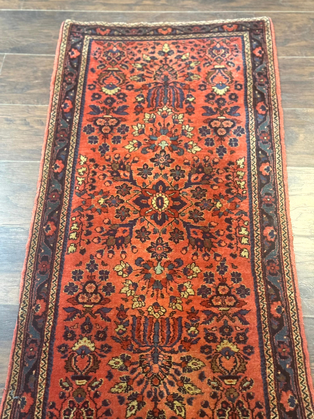 Antique Persian Sarouk Rug 2x4, Red, Fine 260 KPSI - Jewel Rugs, view 13