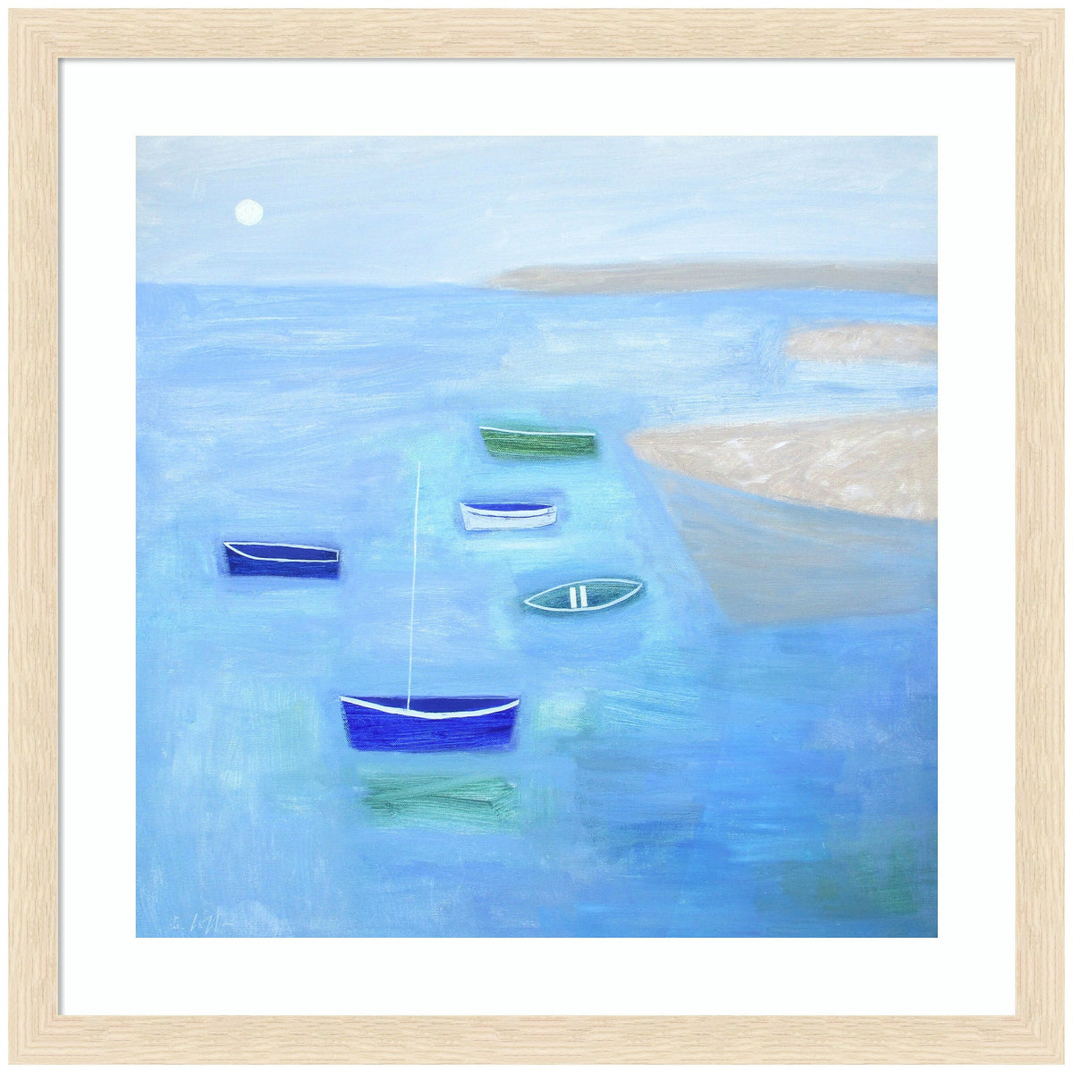Framed Art Calm Waters by Giuliana Lazzerini