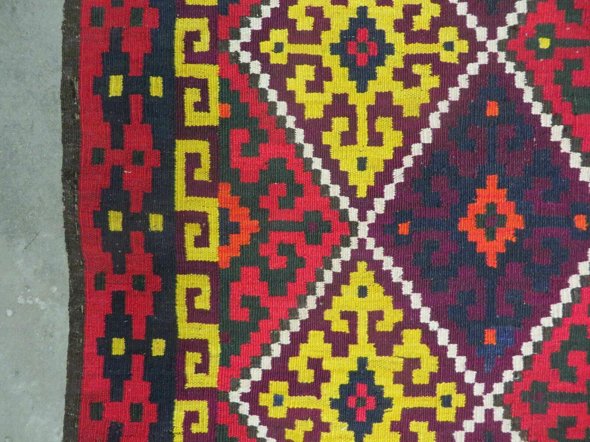 6' X 13' Antique Turkish Kilim Handmade Flat Weave Wool Rug Veg Dye - Jewel Rugs, view 6