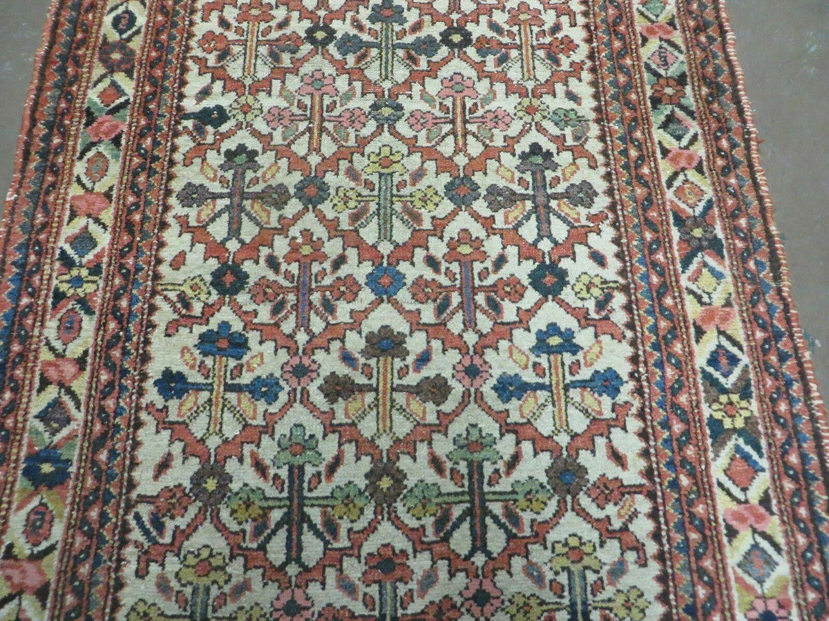 3' 3"X 10' Antique Handmade Caucasian Shirvan Wool Runner Rug Nice - Jewel Rugs, view 12