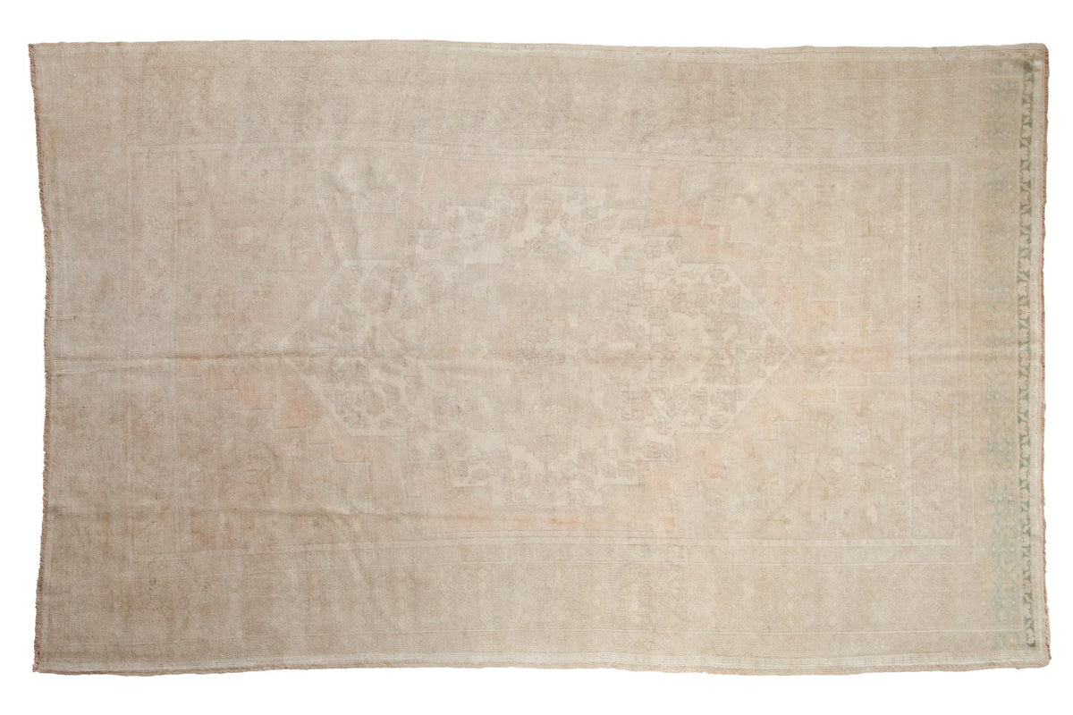 6x9.5 Vintage Distrsessed Oushak Carpet