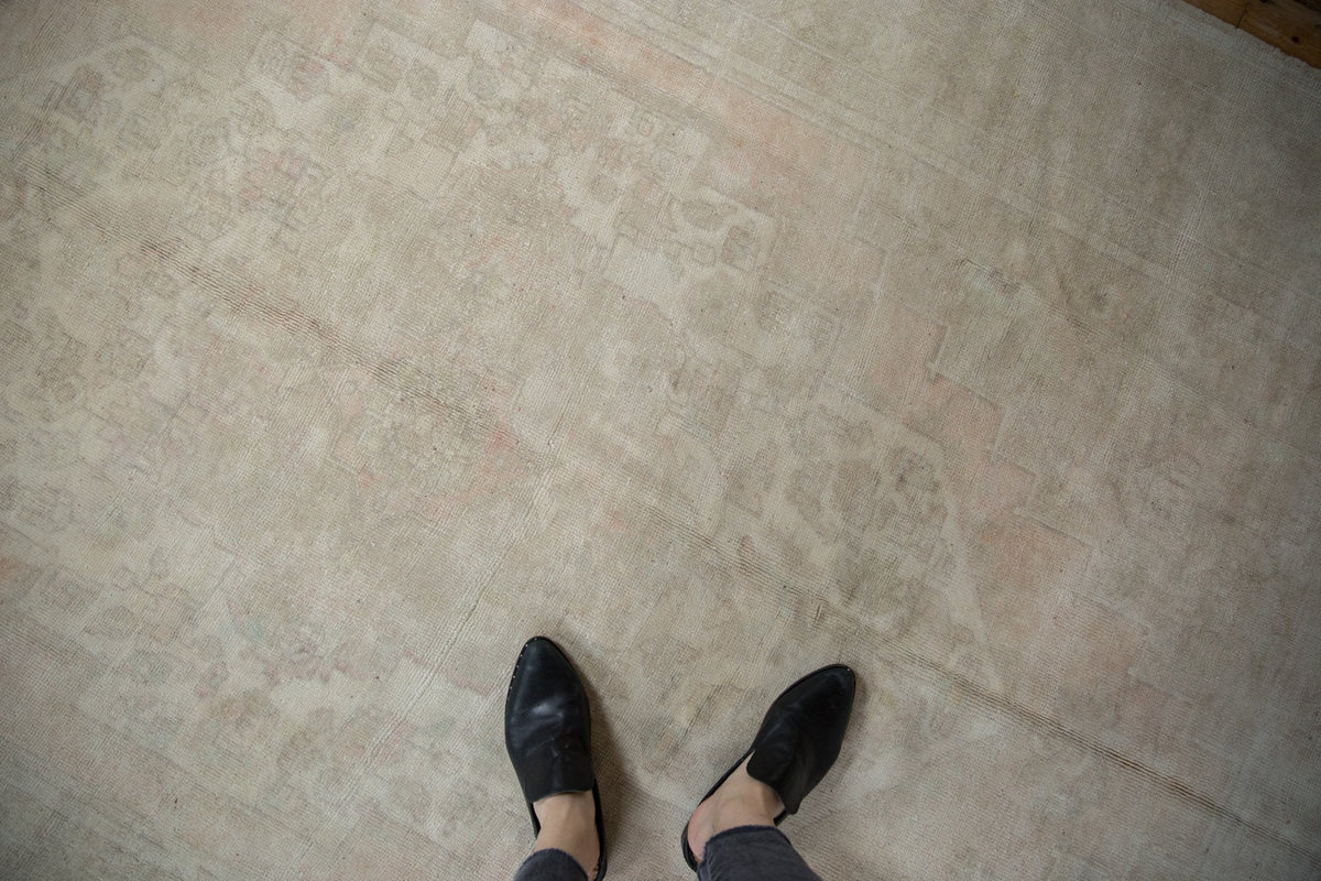 6x9.5 Vintage Distrsessed Oushak Carpet