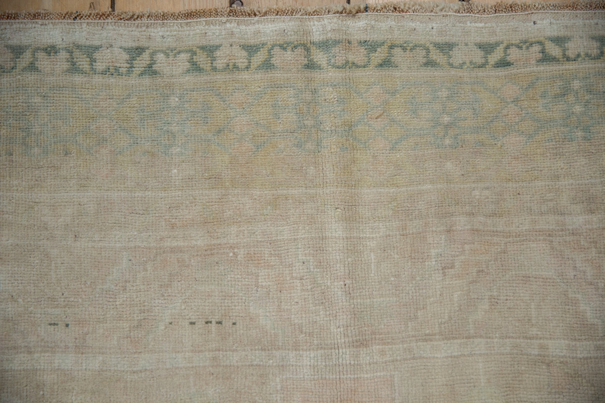 6x9.5 Vintage Distrsessed Oushak Carpet