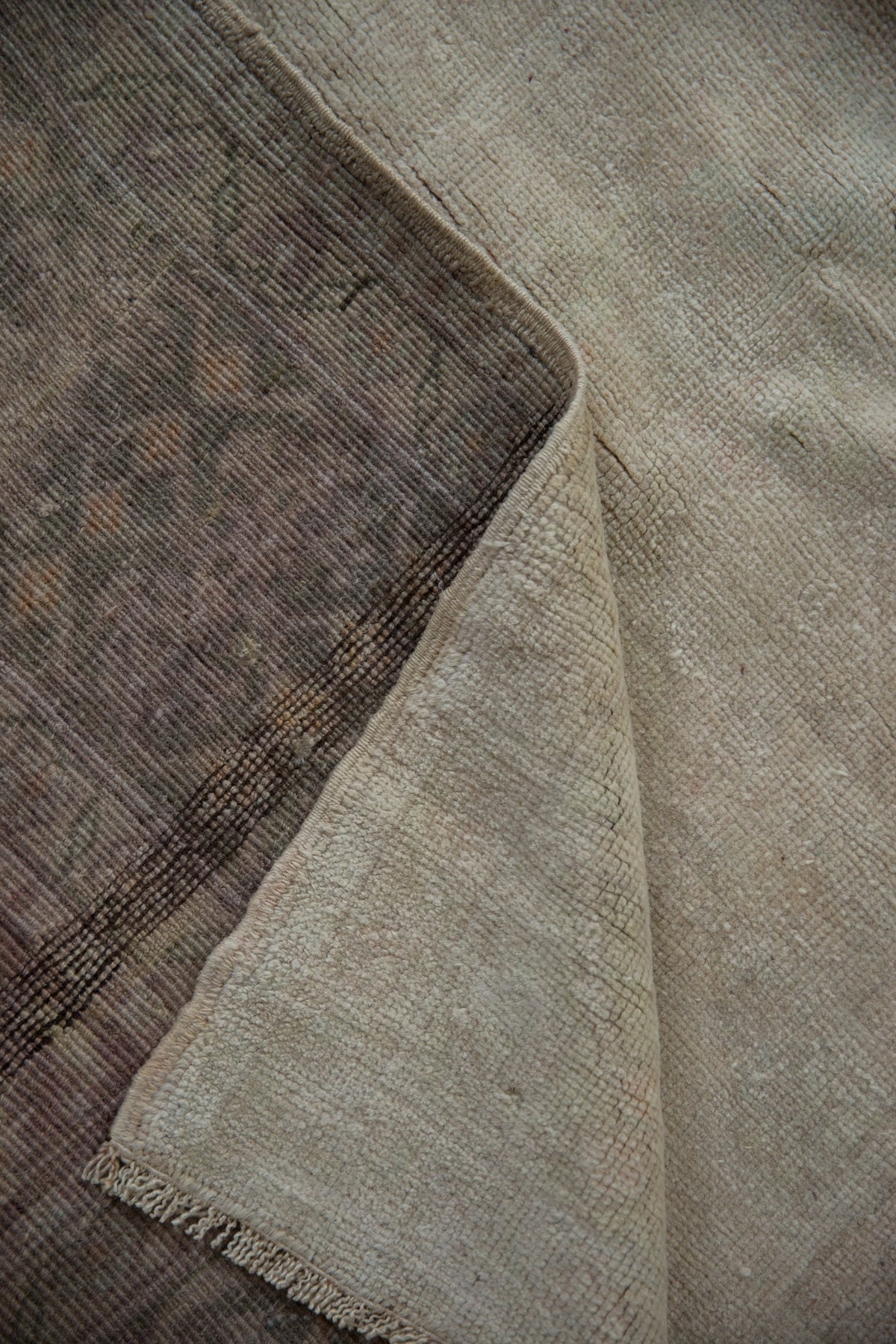 6x9.5 Vintage Distrsessed Oushak Carpet