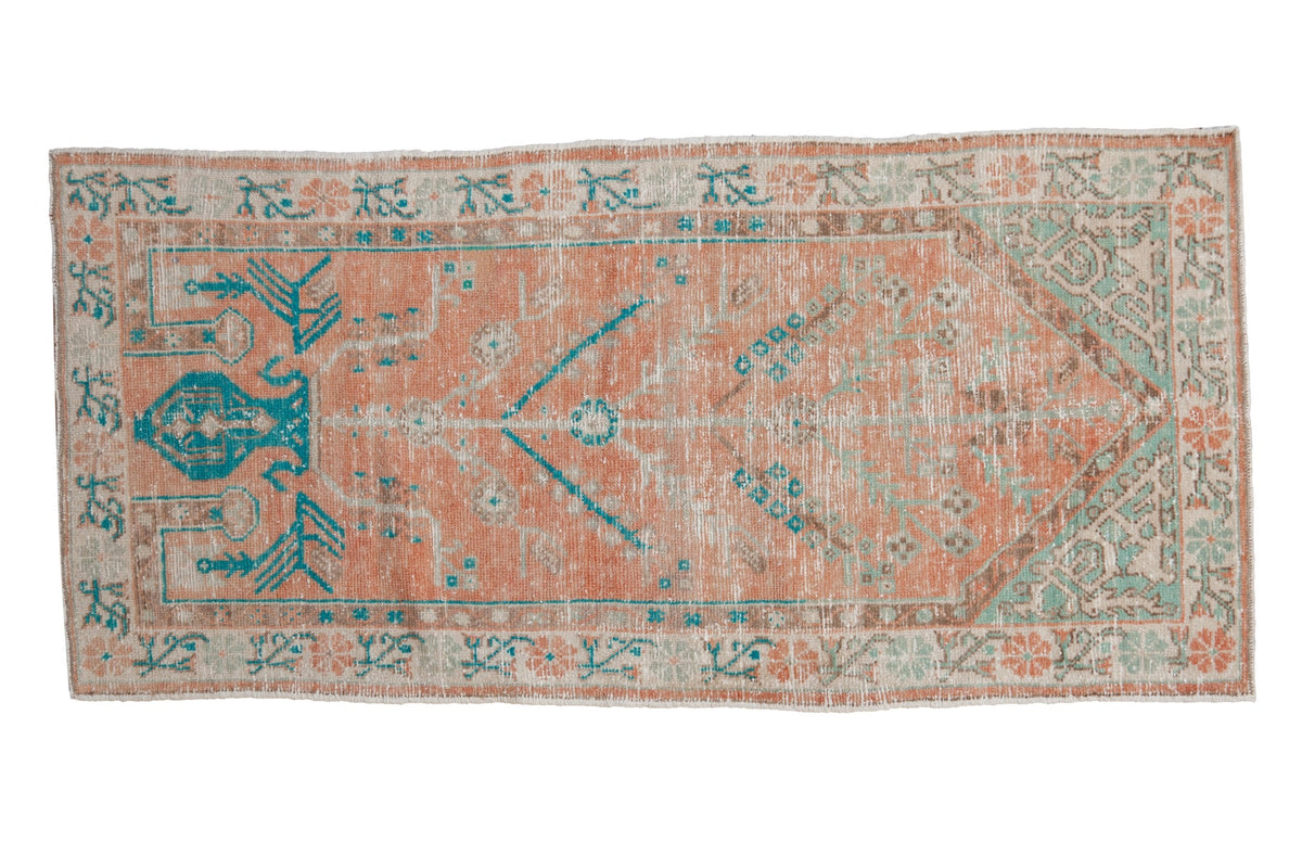 2.5x5.5 Vintage Distressed Oushak Rug Runner