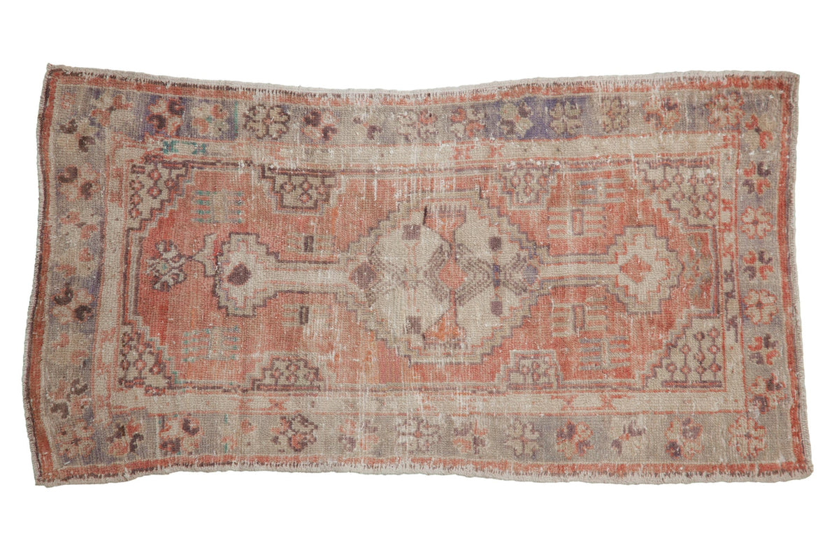 2x4 Vintage Distressed Oushak Rug Runner