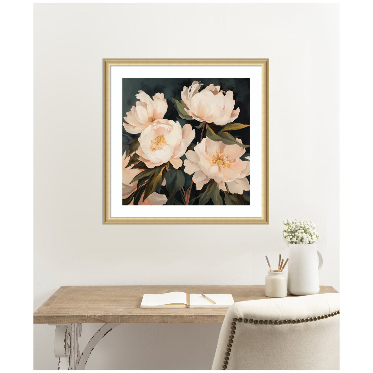 Framed Art Beautiful Painterly Floral Bouquets 2 by The Creative Bunch Studio