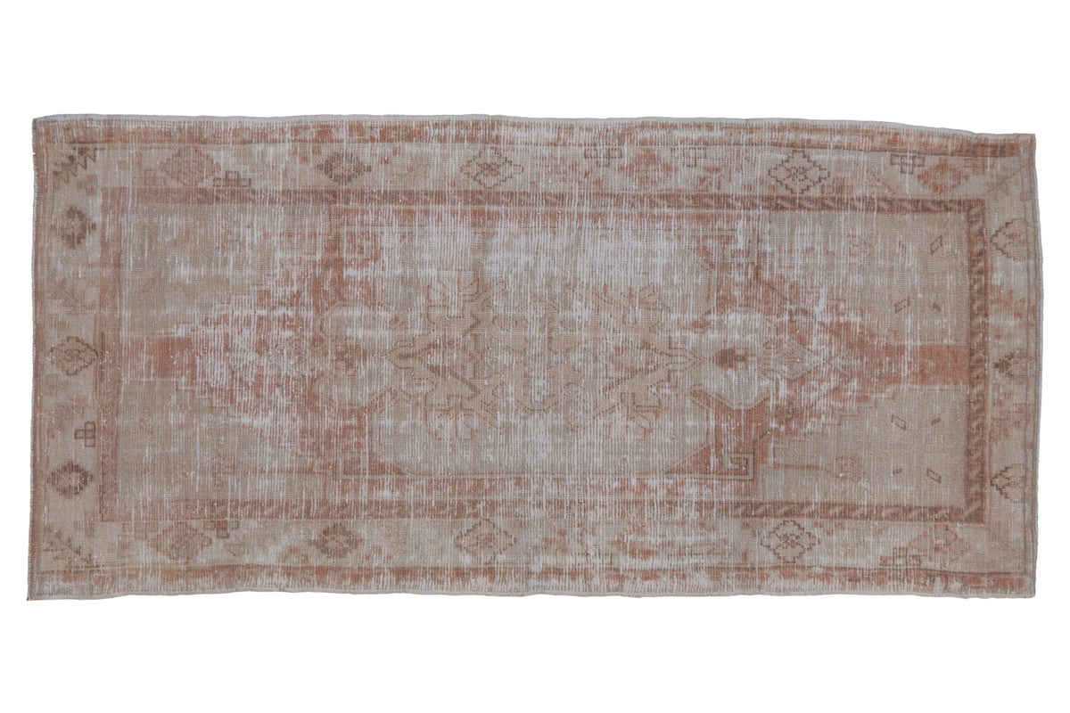2.5x5.5 Vintage Distressed Oushak Rug Runner
