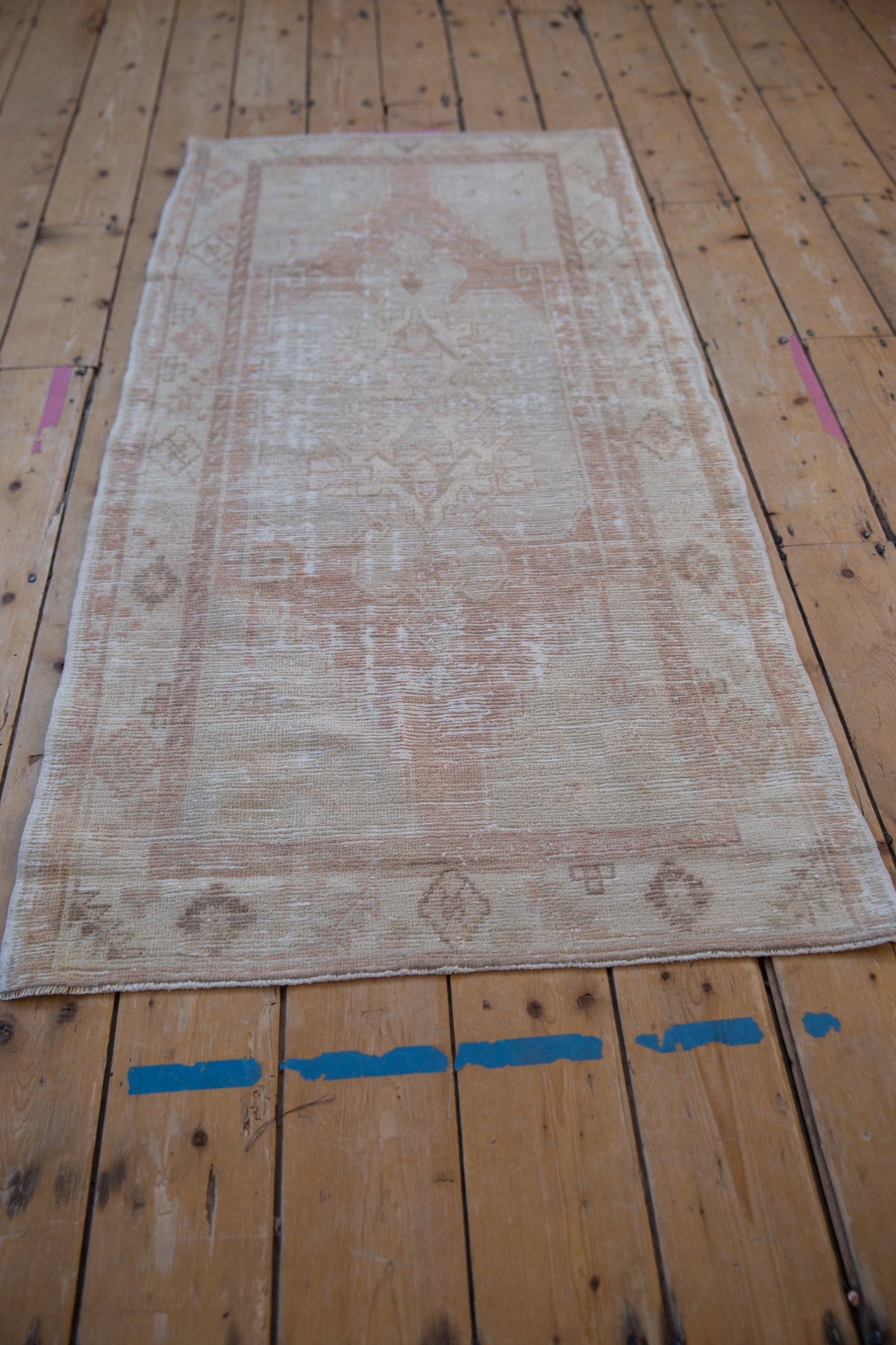 2.5x5.5 Vintage Distressed Oushak Rug Runner