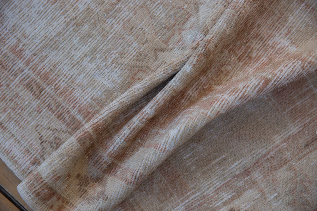 2.5x5.5 Vintage Distressed Oushak Rug Runner