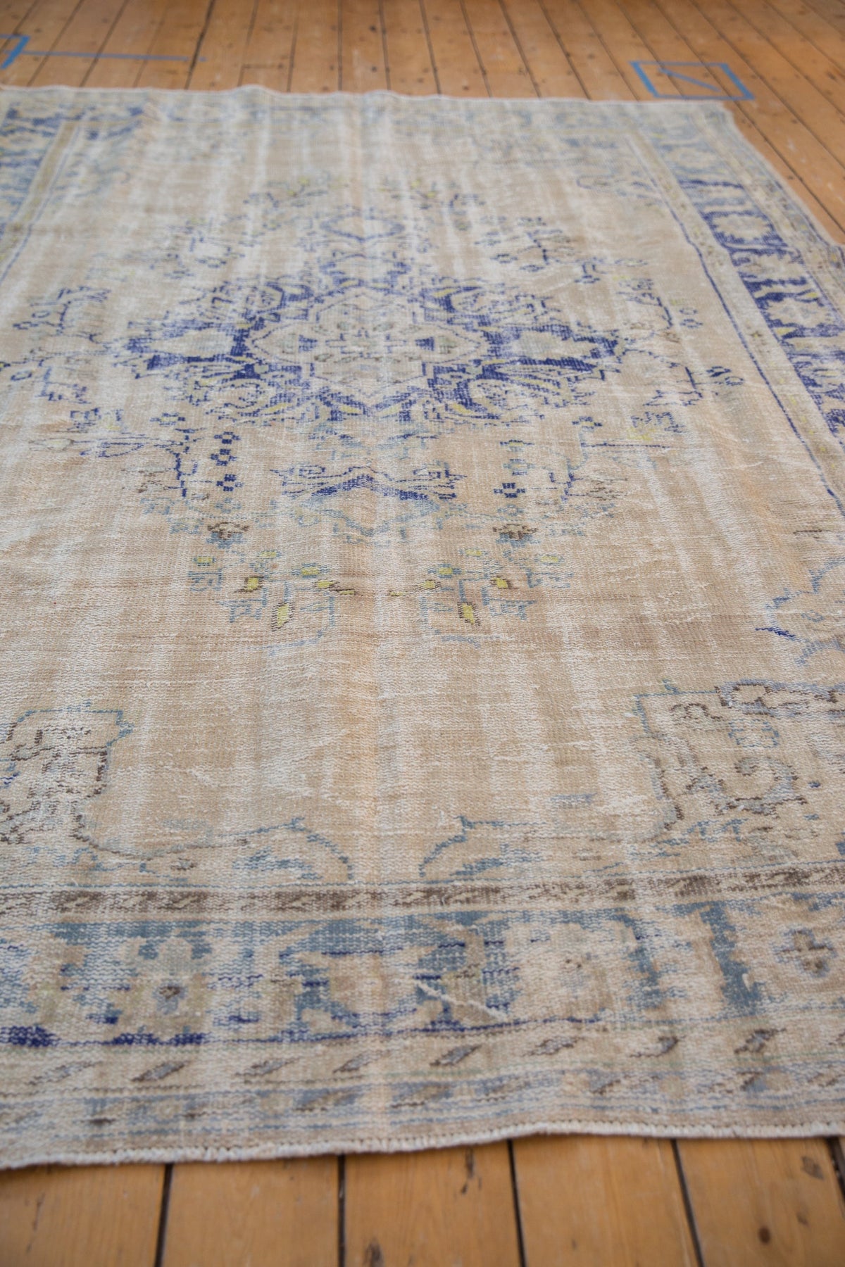 6.5x9.5 Vintage Distressed Oushak Carpet