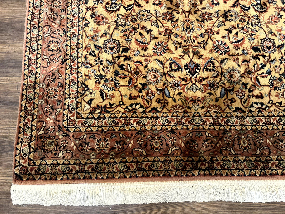 Indo Persian Rug 5x8, Light Tan/Camel, Allover Design - Jewel Rugs, view 8