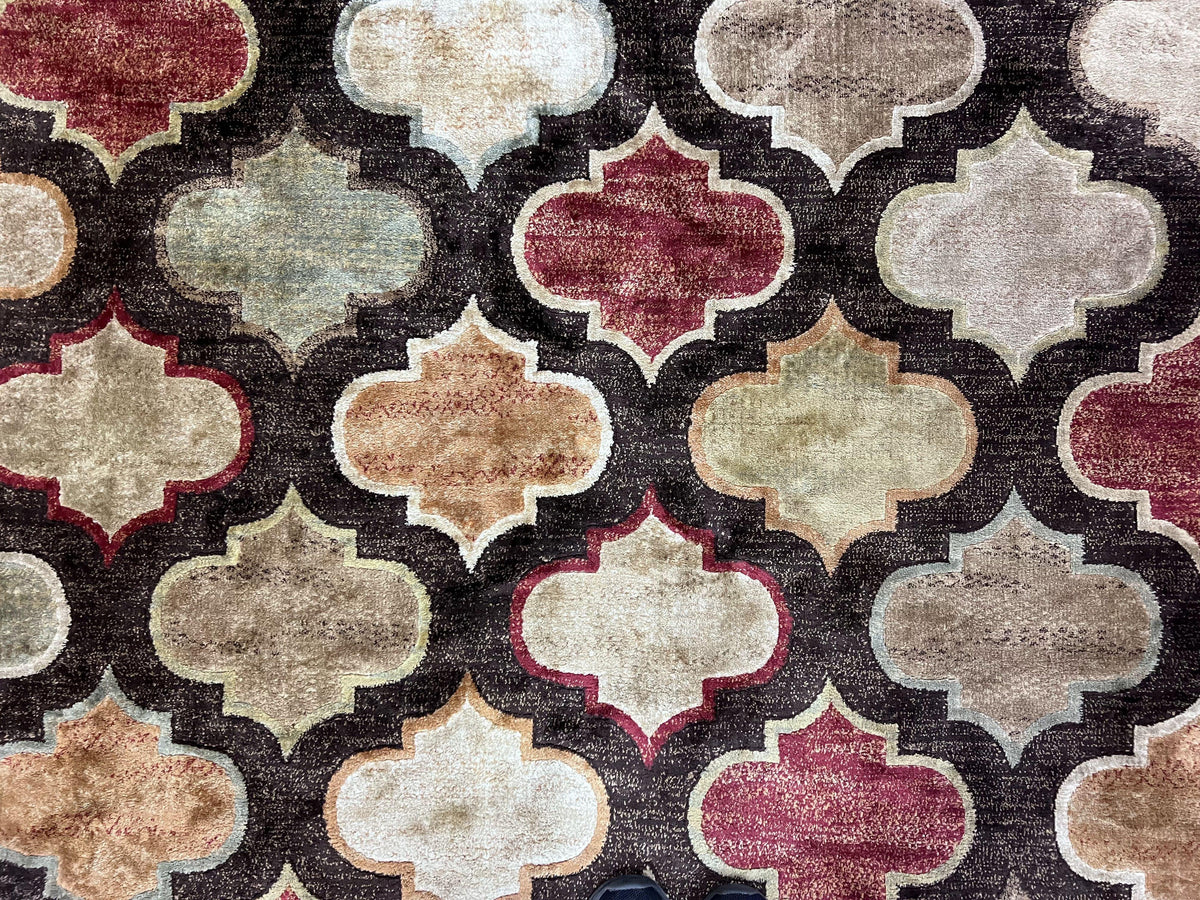Panel Design Rug 5x7, Multicolor Contemporary Area Rug, Small Living Room Rug - Jewel Rugs, view 5