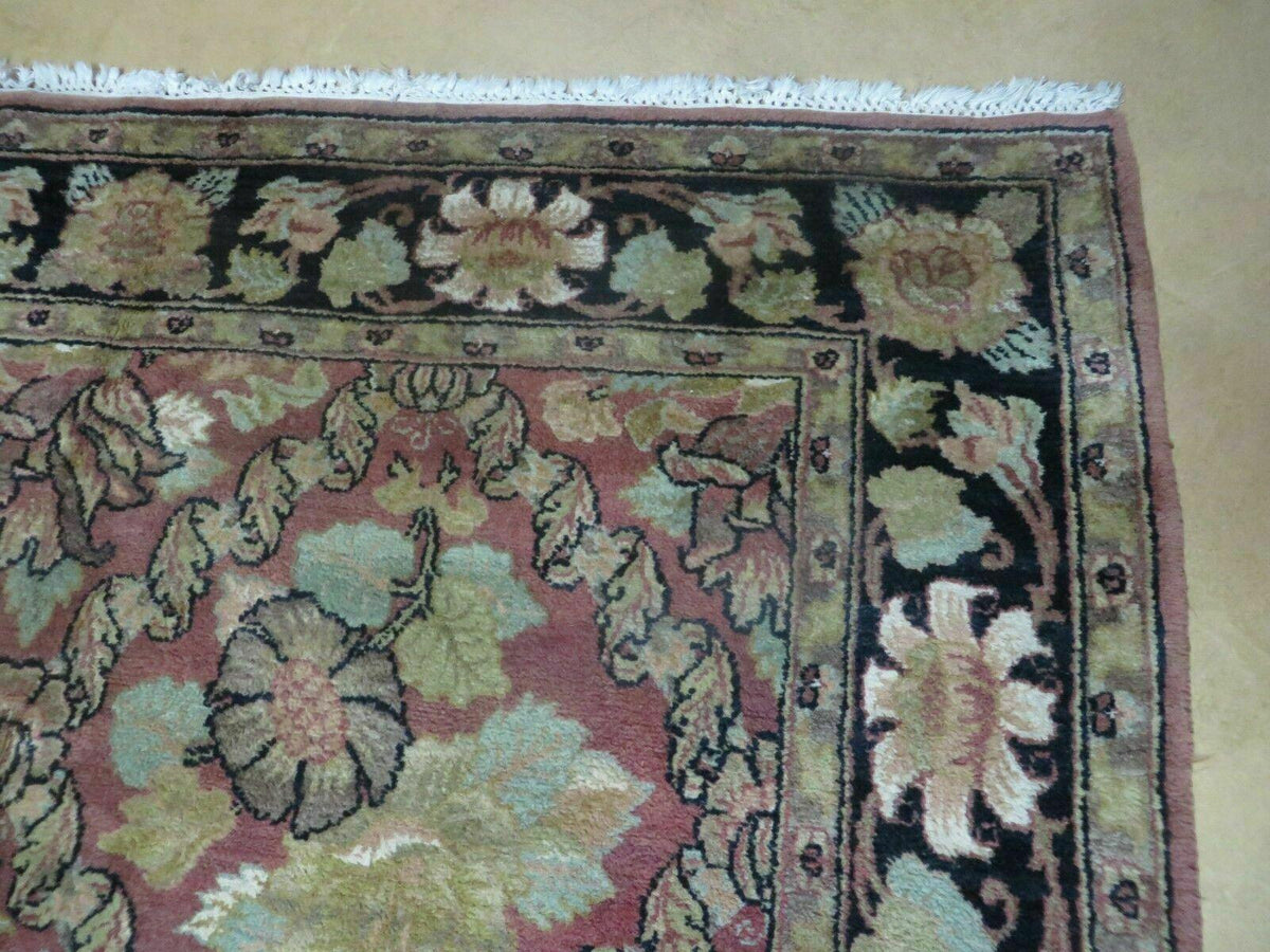 6' X 9' Handmade India Floral Oriental Wool Rug Carpet - Jewel Rugs, view 7