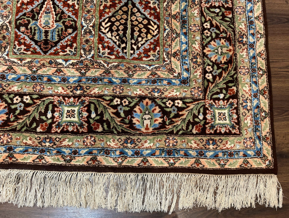 Sino Persian Rug 8x10, Panel Design, Brown, Multicolor, Wool, Cedar Trees - Jewel Rugs, view 9