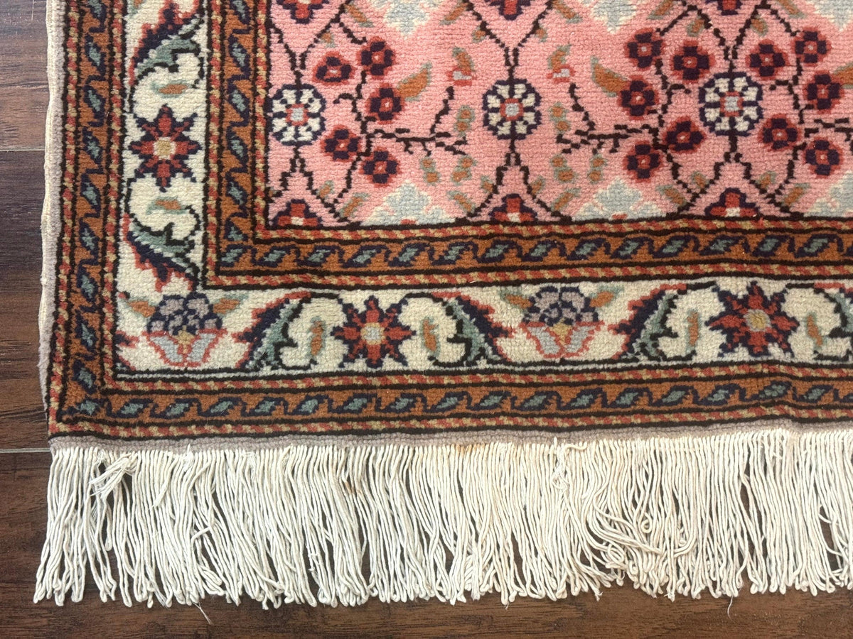 Turkish Sivas Rug 3x4, Pink, Handmade, Wool, Vintage - Jewel Rugs, view 9