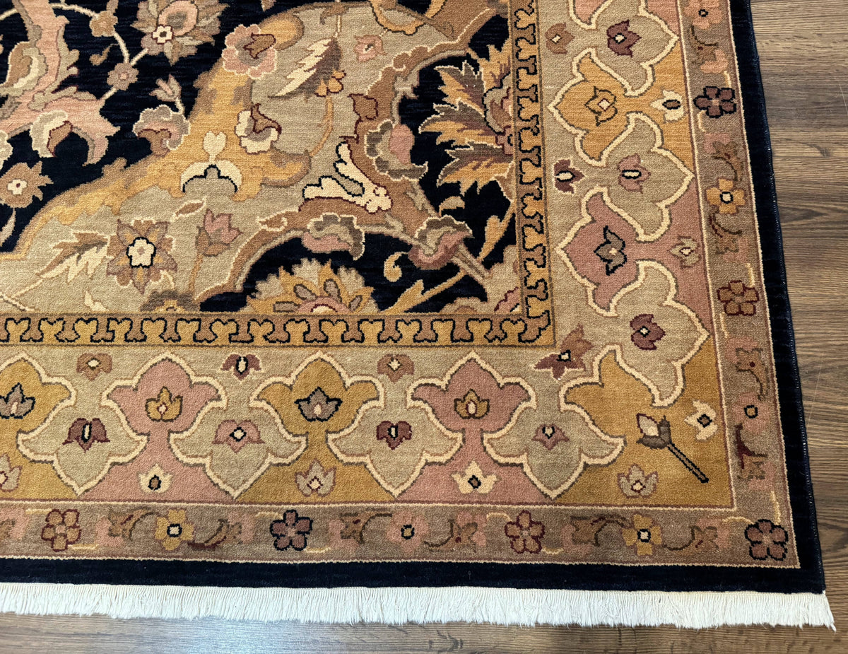 Handmade Wool Rug 8x10, Black & Dark Beige, Nourison, Traditional Rug - Jewel Rugs, view 10