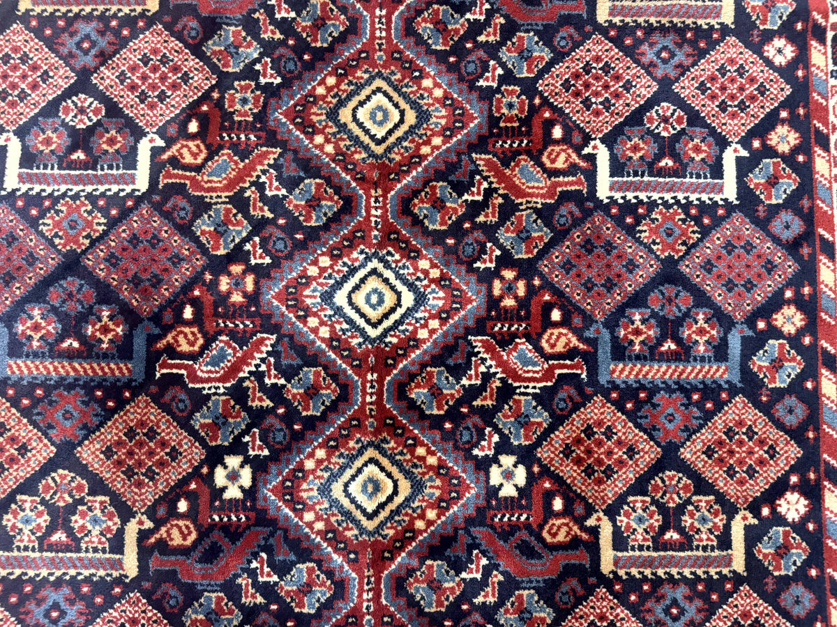 Karastan Rug 5x8, Yuruk Collection #530, Geometric Tribal Wool Pile Vintage Carpet - Jewel Rugs, view 5
