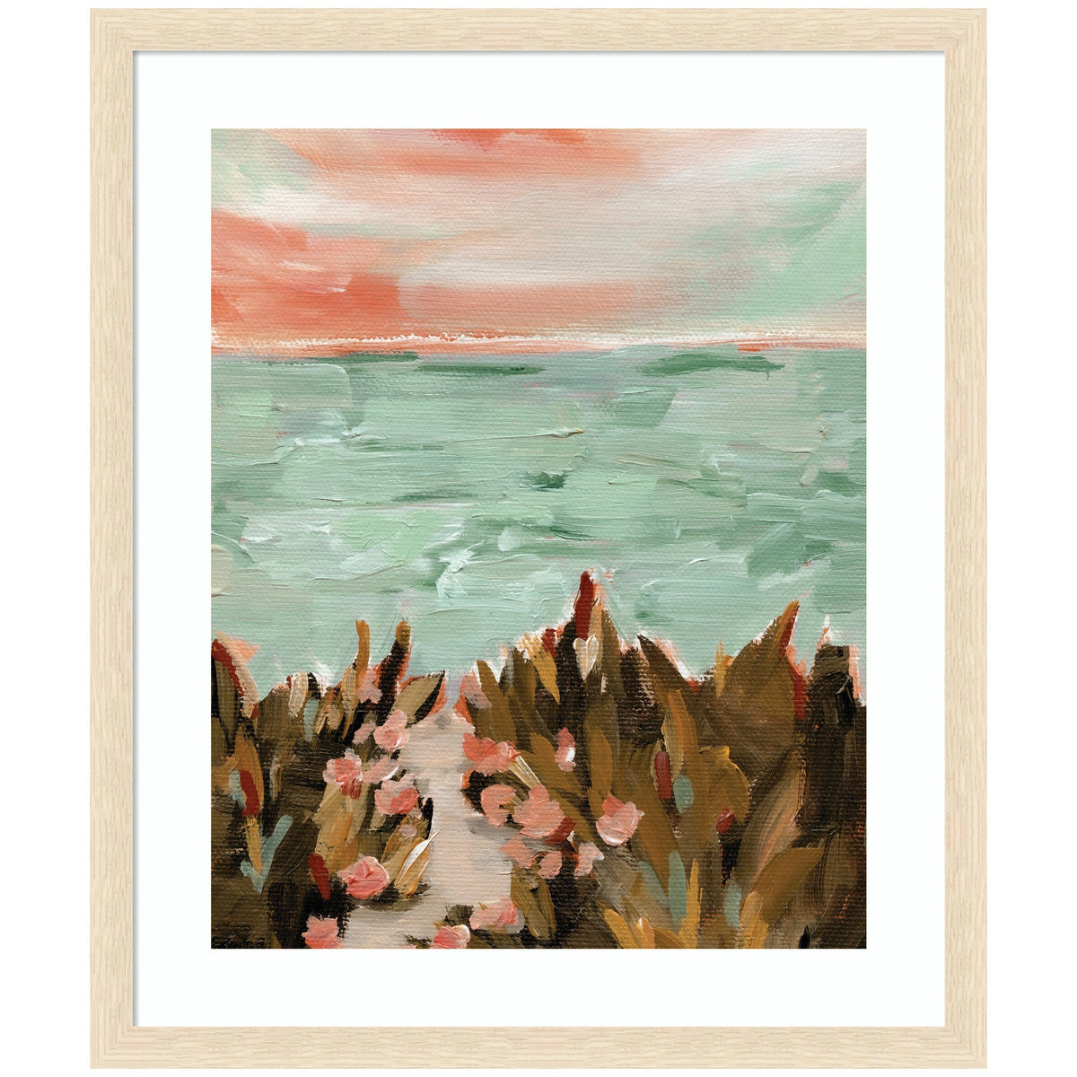 Framed Art Landscape 02 Beach by Annie Quigley