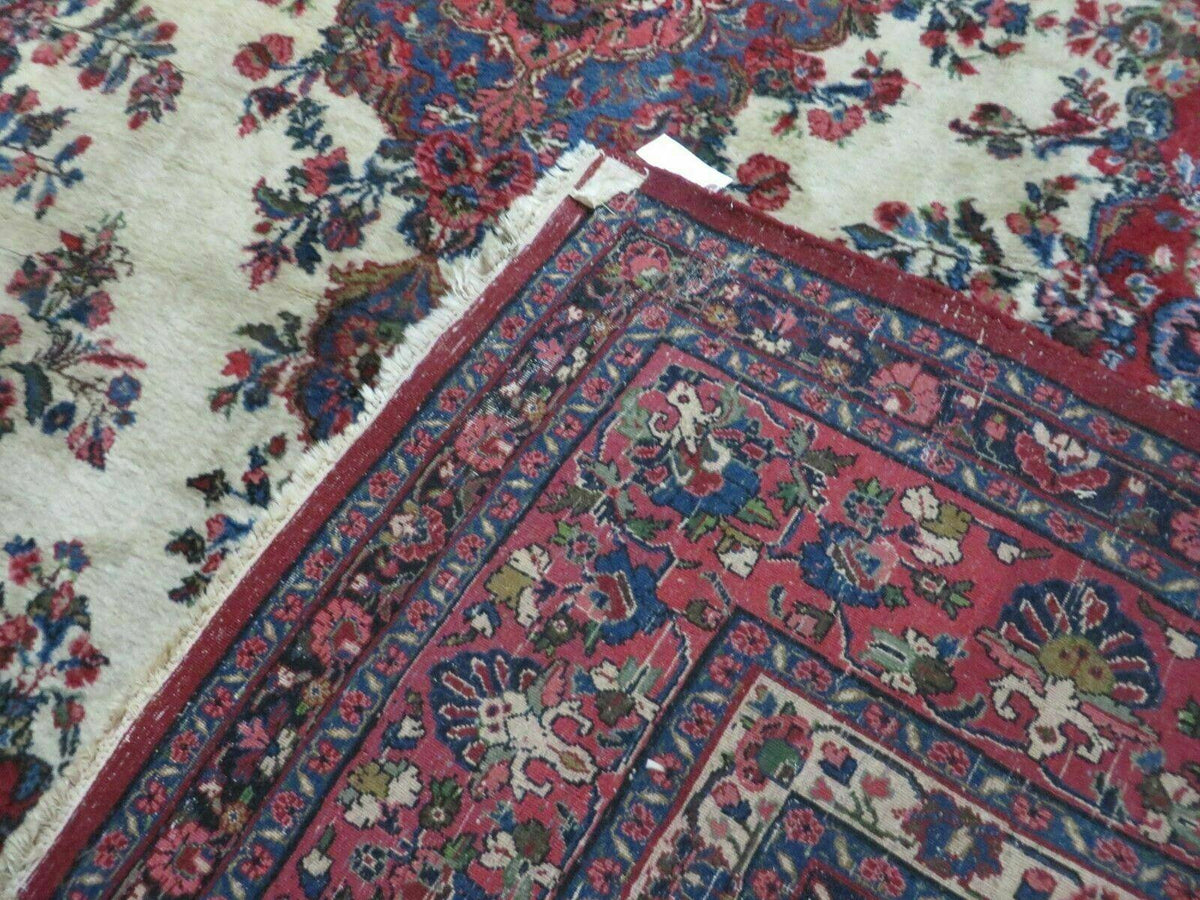 Persian Sarouk Rug 9x12 - Semi Open Field Medallion Carpet - Jewel Rugs, view 10