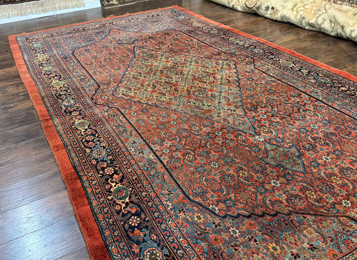 Antique Persian Bijar Rug 7x15 - Jewel Rugs, view 12