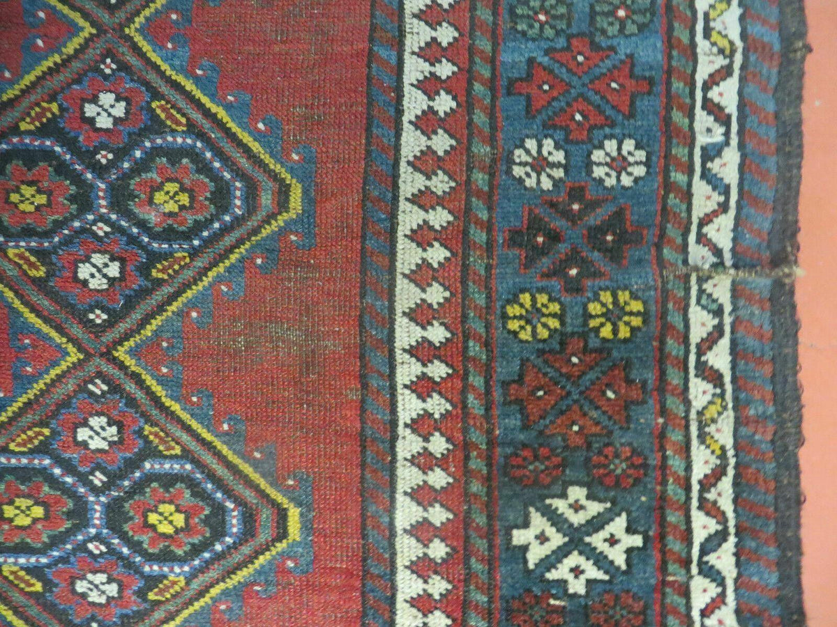 3' X 6' Antique 1920s Handmade Caucasian Karabagh Ganjeh Talesh Wool Rug Nice - Jewel Rugs, view 13