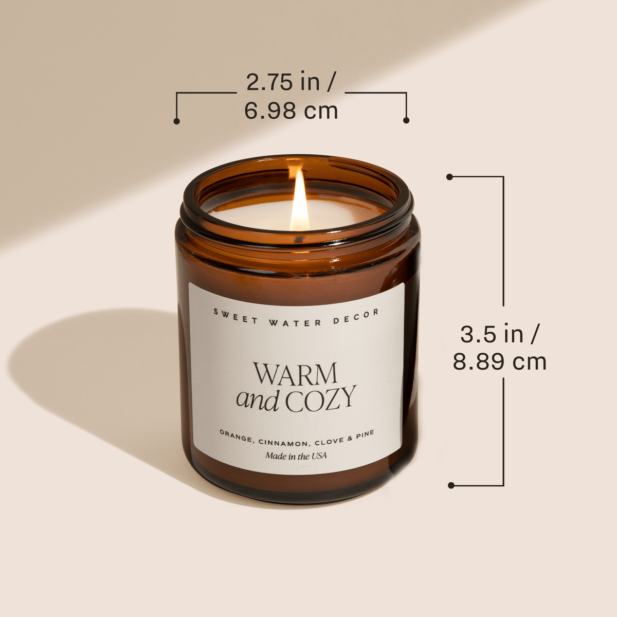 Cinnamon Rolls Soy Candle - Amber Jar - 9 oz - Sweet Water Decor, view 6