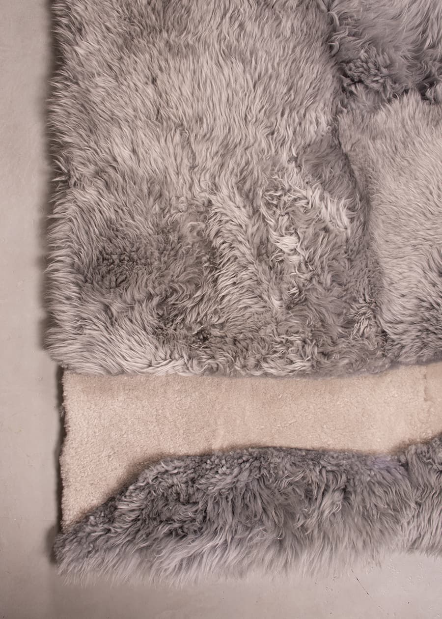 ARMOR High - Low Sheepskin Rug – Sculpted Texture in Custom Sizes - Homelosophy, view 8