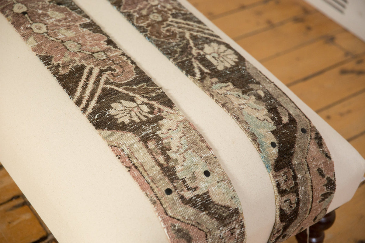 Handmade Canvas Changeable Rug Fragment Ottoman Coffee Table