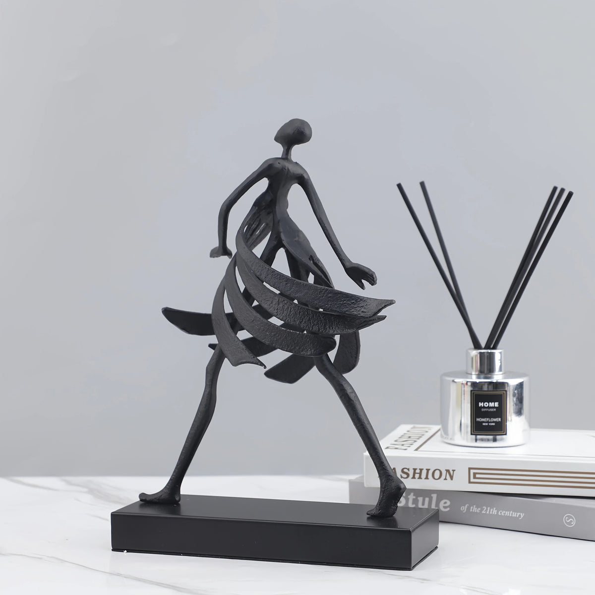 Abstract Dancing Lady Sculpture for Modern Home Decor