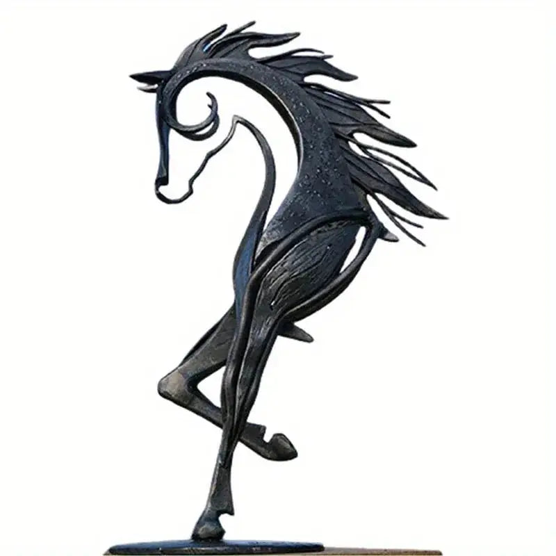 Abstract Modern Horse Sculpture Antique Table Decor
