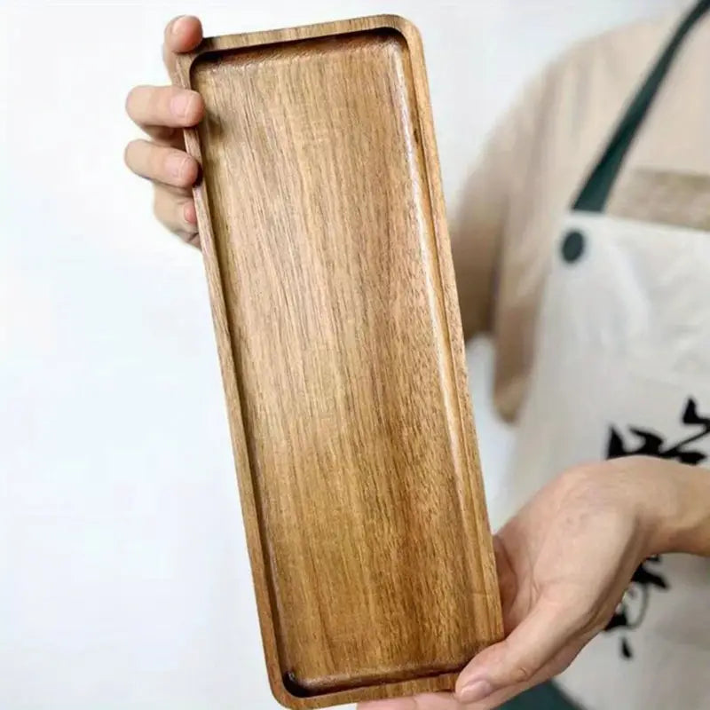 Acacia Wood Rectangular Tray - Source by Studio Skara, view 2