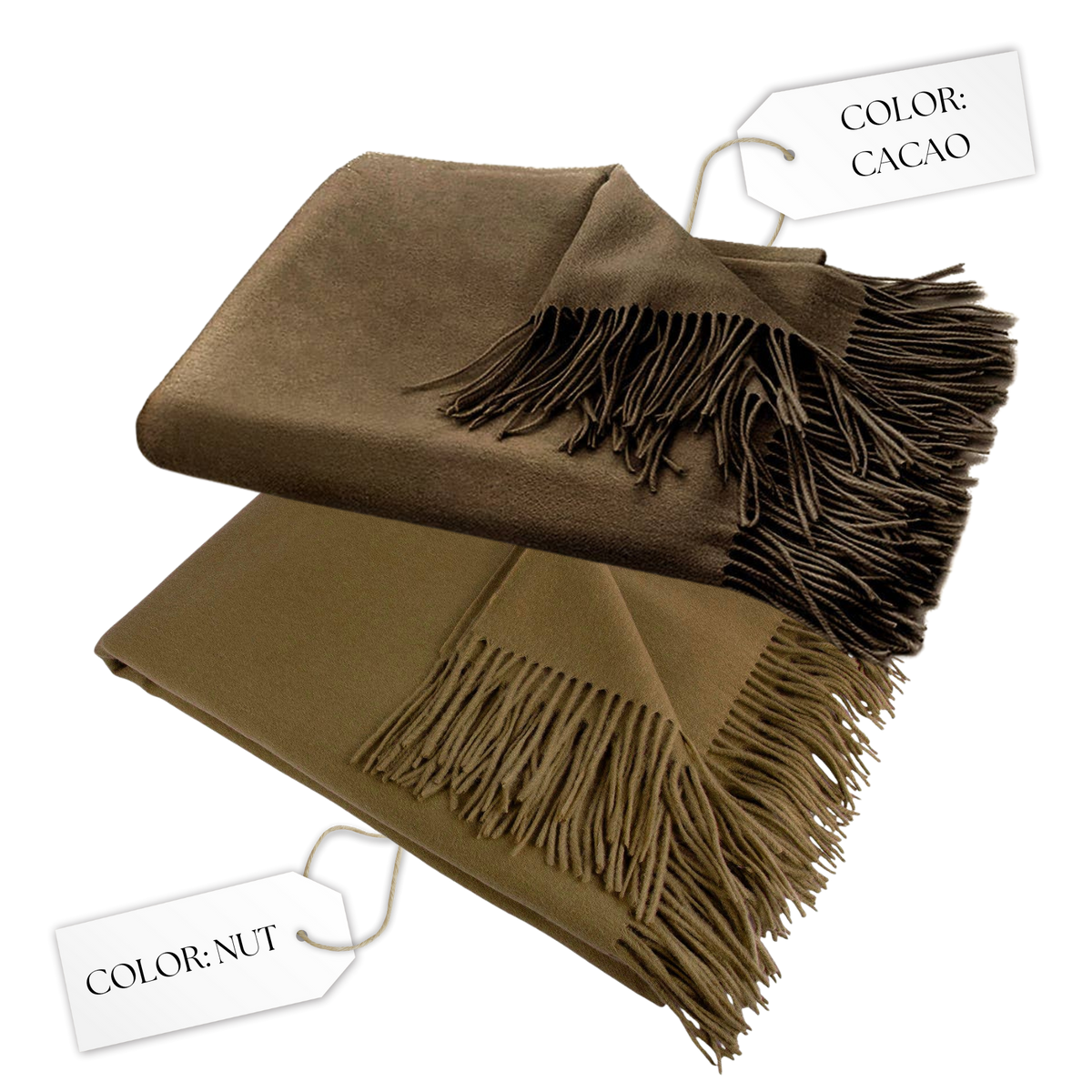 Amar Nut Camel Wool Throw Blanket - Source by Studio Skara, view 2