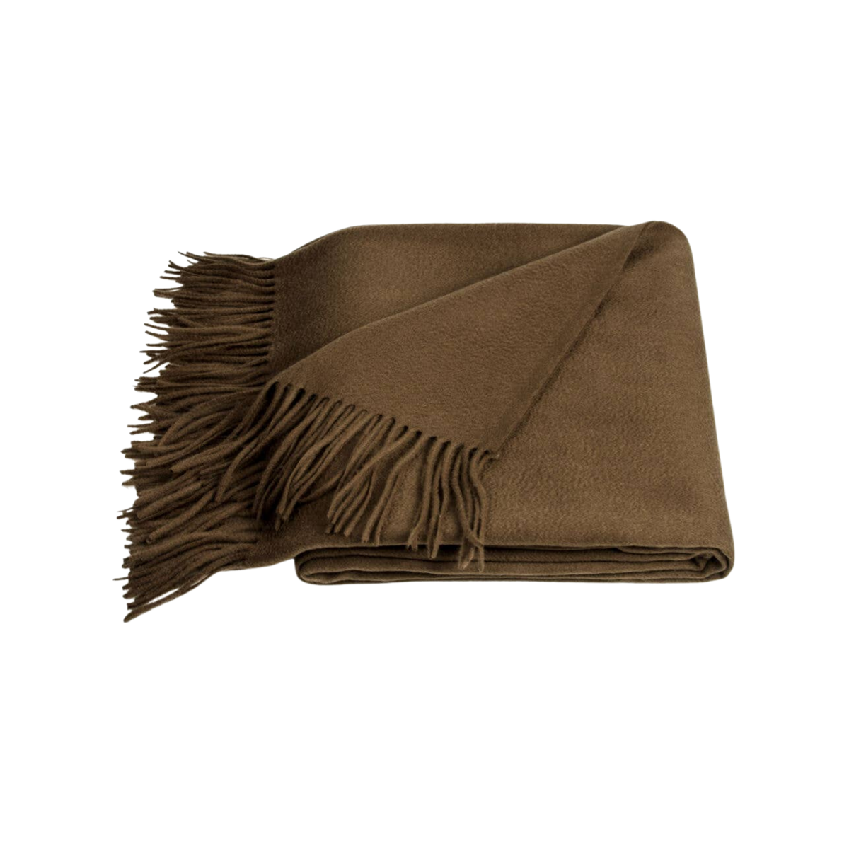 Amar Cocoa Camel Wool Throw Blanket - Source by Studio Skara, view 4