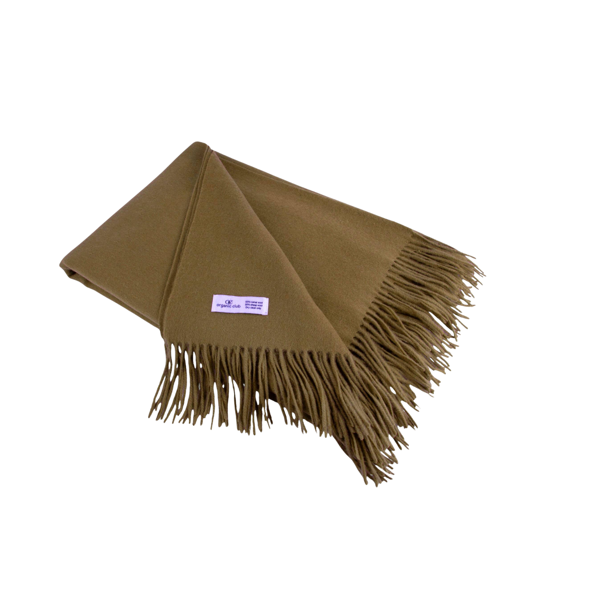 Amar Nut Camel Wool Throw Blanket - Source by Studio Skara, view 3