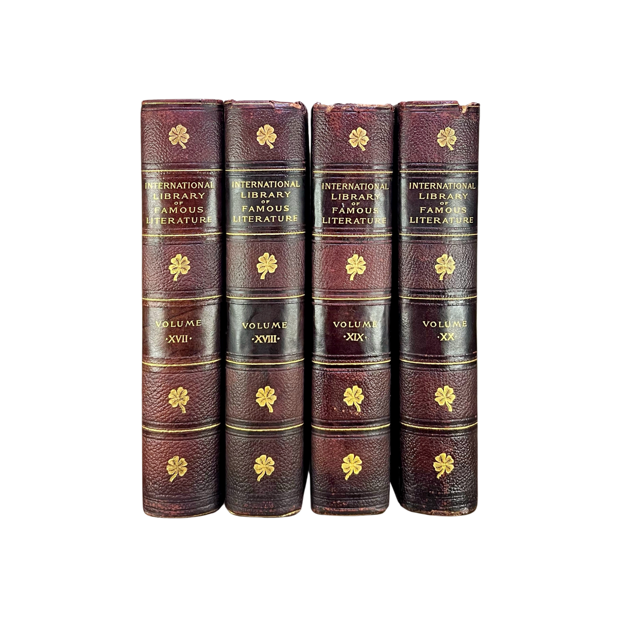 Leather Bound Antique Books: 1898 Int'l Library of Famous Literature (First Edition. 1 of 1000 copies - RARE) - Source by Studio Skara
