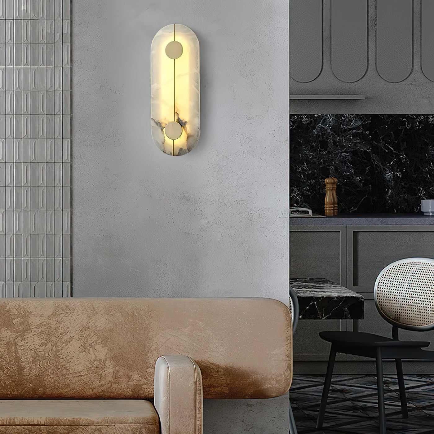 Artistic Alabaster Wall Lamp