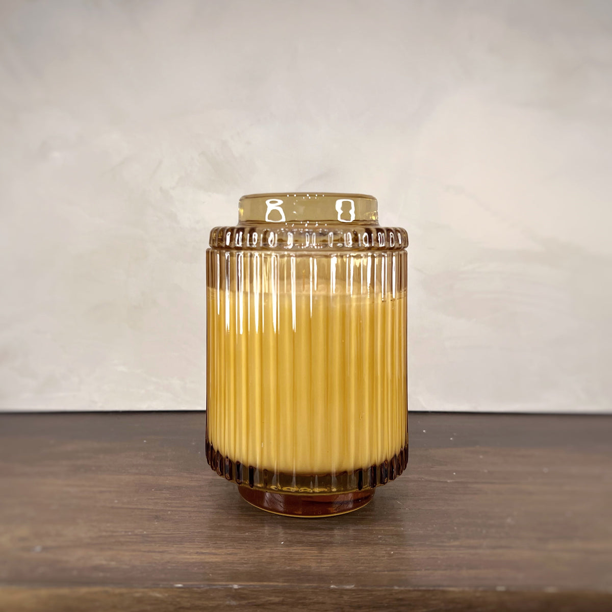 Aurélie Reeded Glass Candle: Yuzu & Neroli Blossom (M) - Source by Studio Skara, view 4