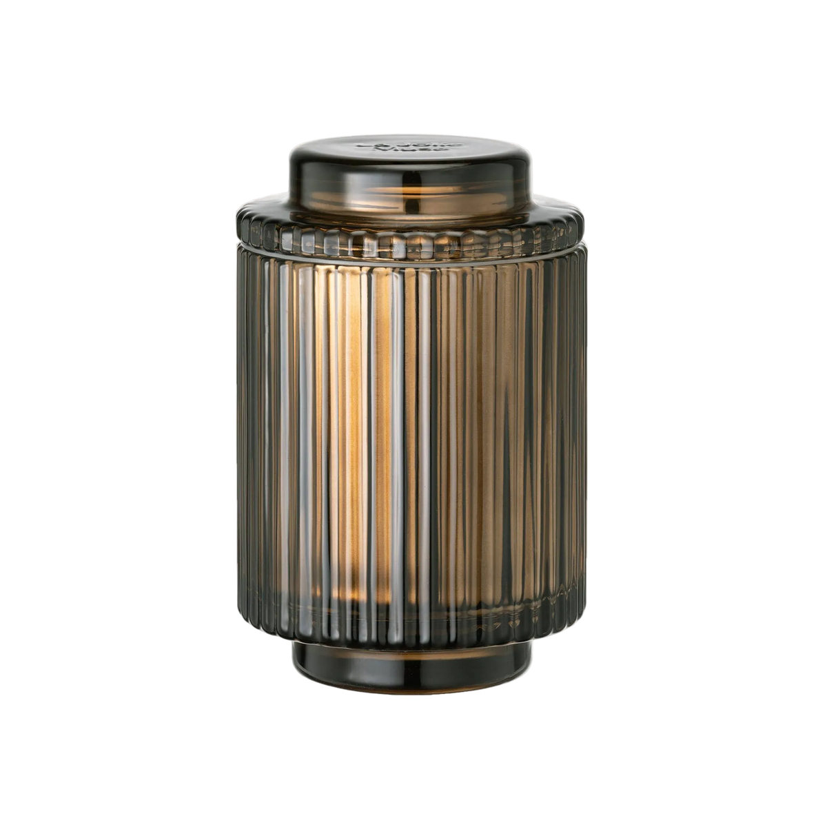Aurélie Reeded Glass Candle: Hearth & Velvet Flames - (M) - Source by Studio Skara