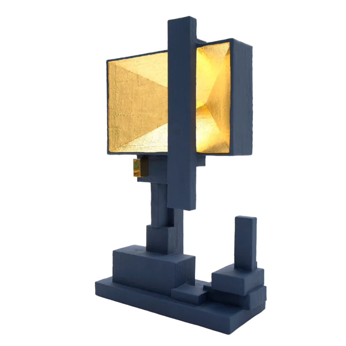 Blue Upcycled Floor Lamp - BOX-2 by Studio Josha