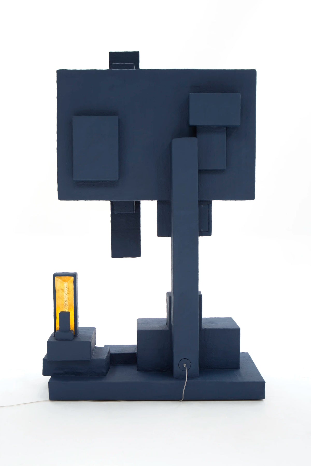 Blue Upcycled Floor Lamp - BOX-2 by Studio Josha