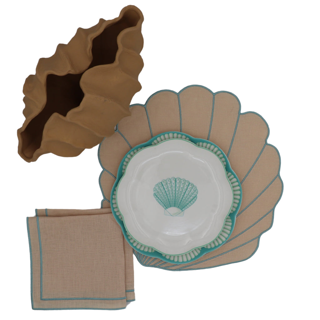 Balearic Blu Dinner Plate - Case of 12 Plates (+3 Bonus Plates)
