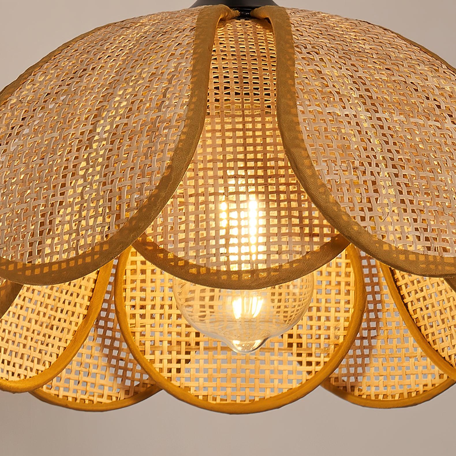 Bloom Rattan Wall Lamp 15.7"
