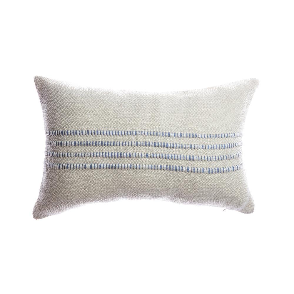 Merino Wool Striped Throw Pillow - Homelosophy, view 8