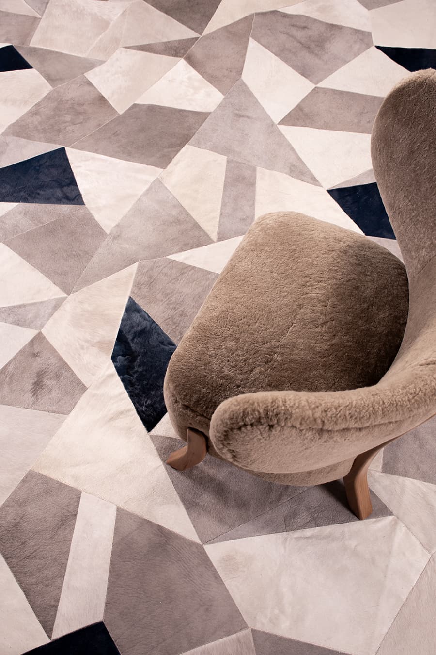 BROKEN - Custom Sized Cowhide Rug - Homelosophy, view 3
