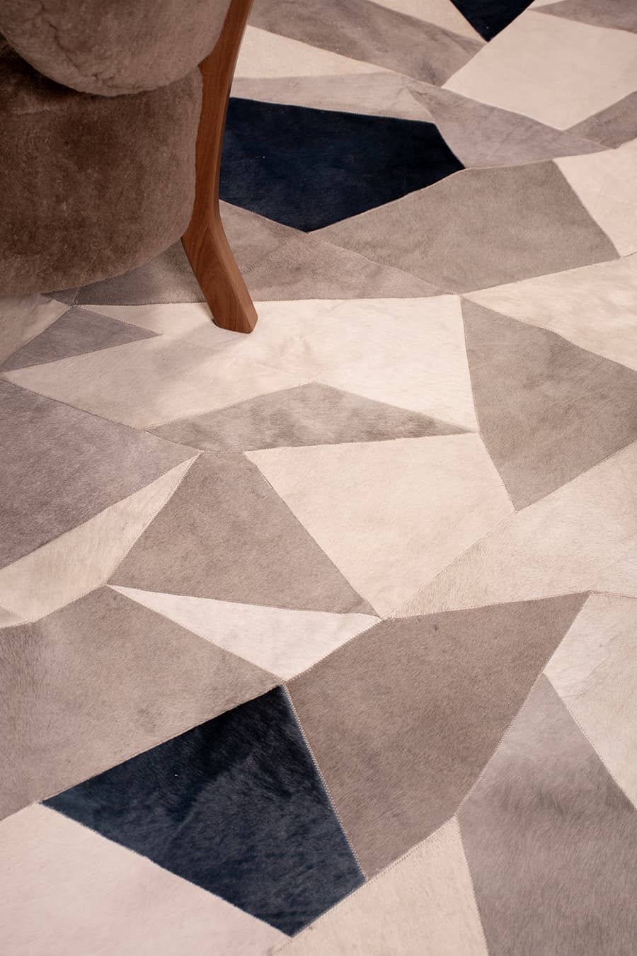 BROKEN - Custom Sized Cowhide Rug - Homelosophy, view 4